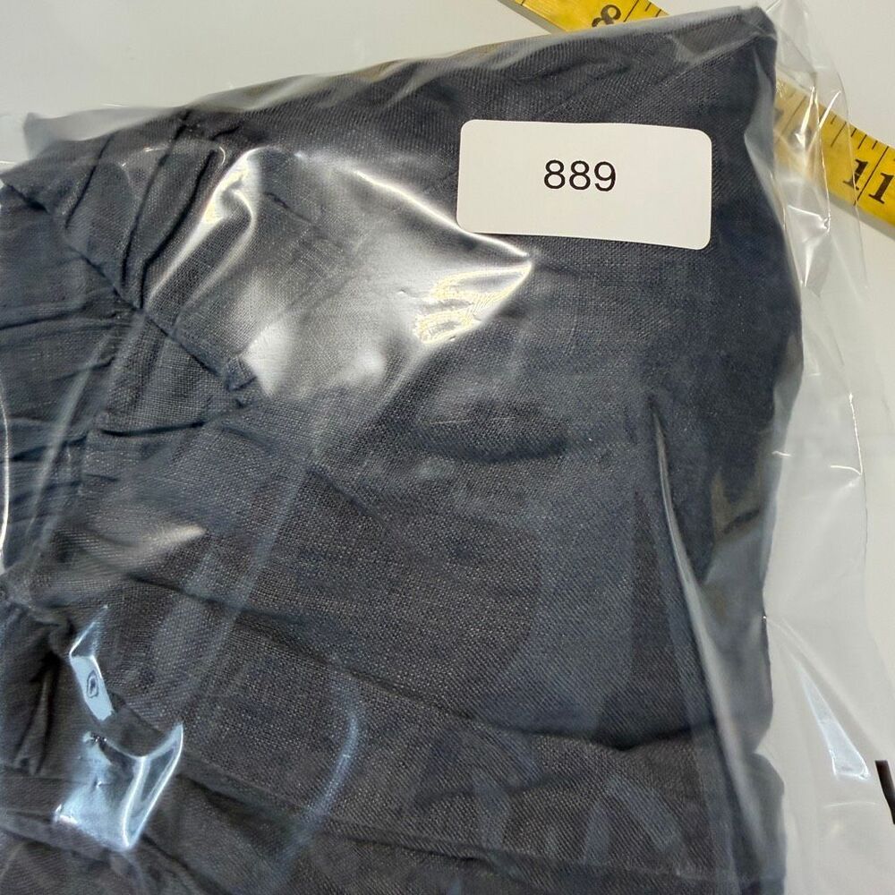 Lisa Bayne Gray Elastic Waist Relaxed Wide Leg Pull On Pants Size Large - Picture 9 of 9